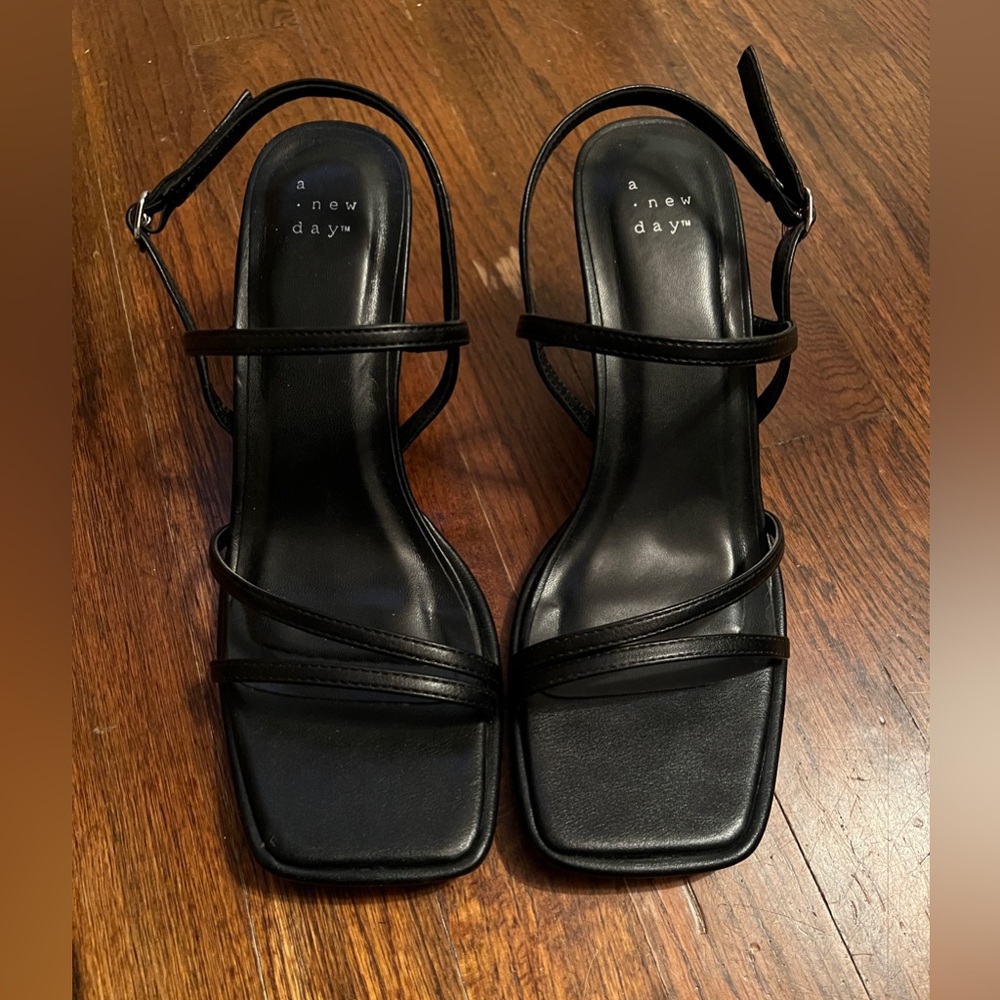 Black Strappy Heels